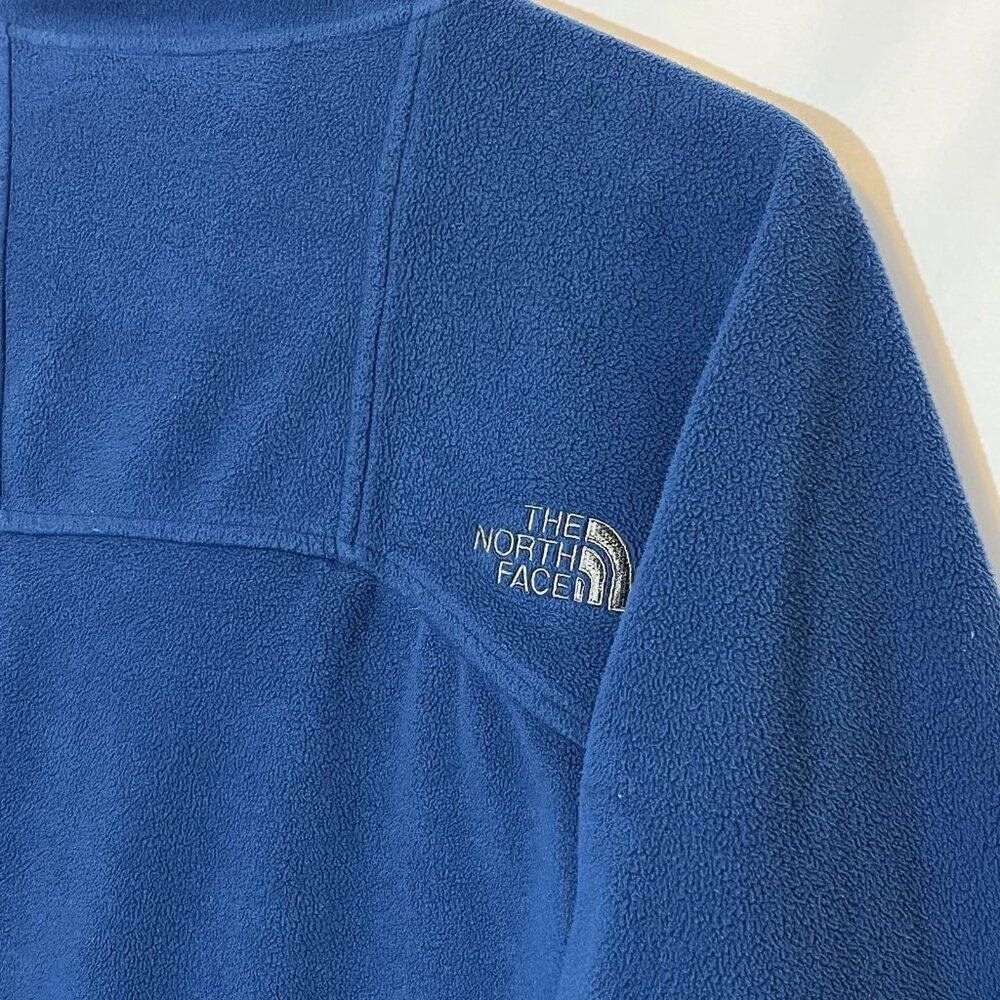The North Face Jacket Men’s Fleece Medium Size Blue Full Zip Sweater Outdoor - Picture 9 of 11